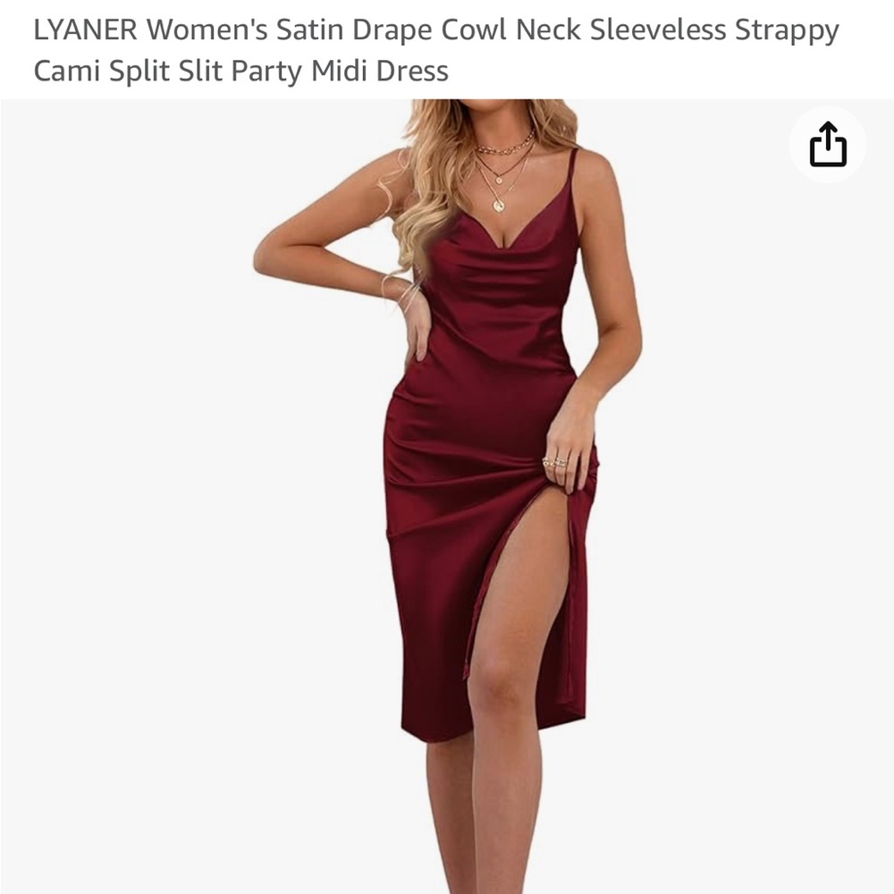 Satin Dress Large